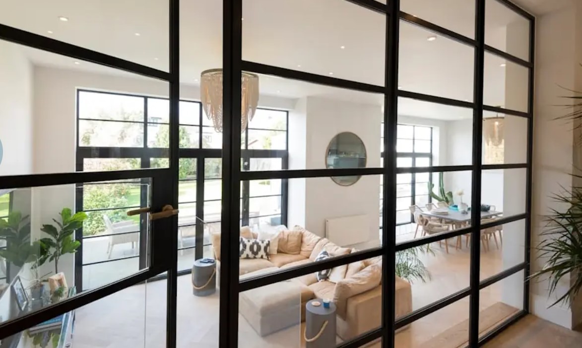 open aluminium internal doors 