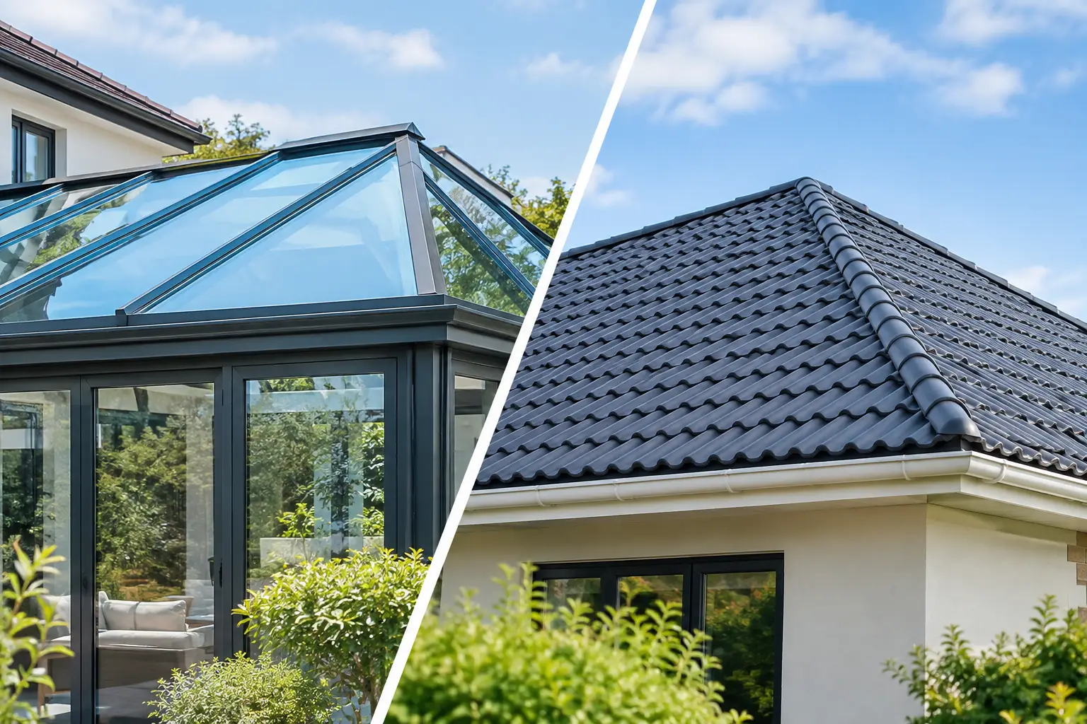 Glass Roof Versus Tiled Roof: Which Works Best?